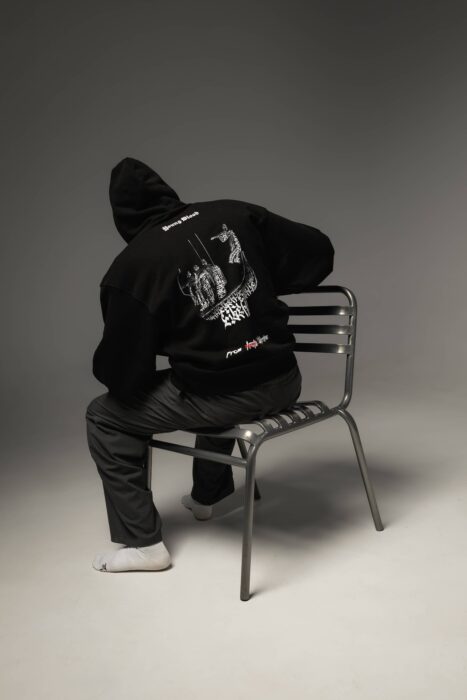 ECHO OF TIME HOODIE BLACK